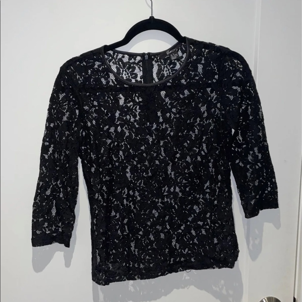 Forever 21 Black Lace Top